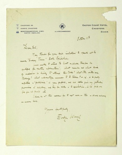 Autograph Letter, Signed - , 