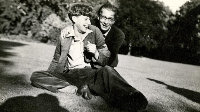 Larkin With Philip Brown At Oxford
