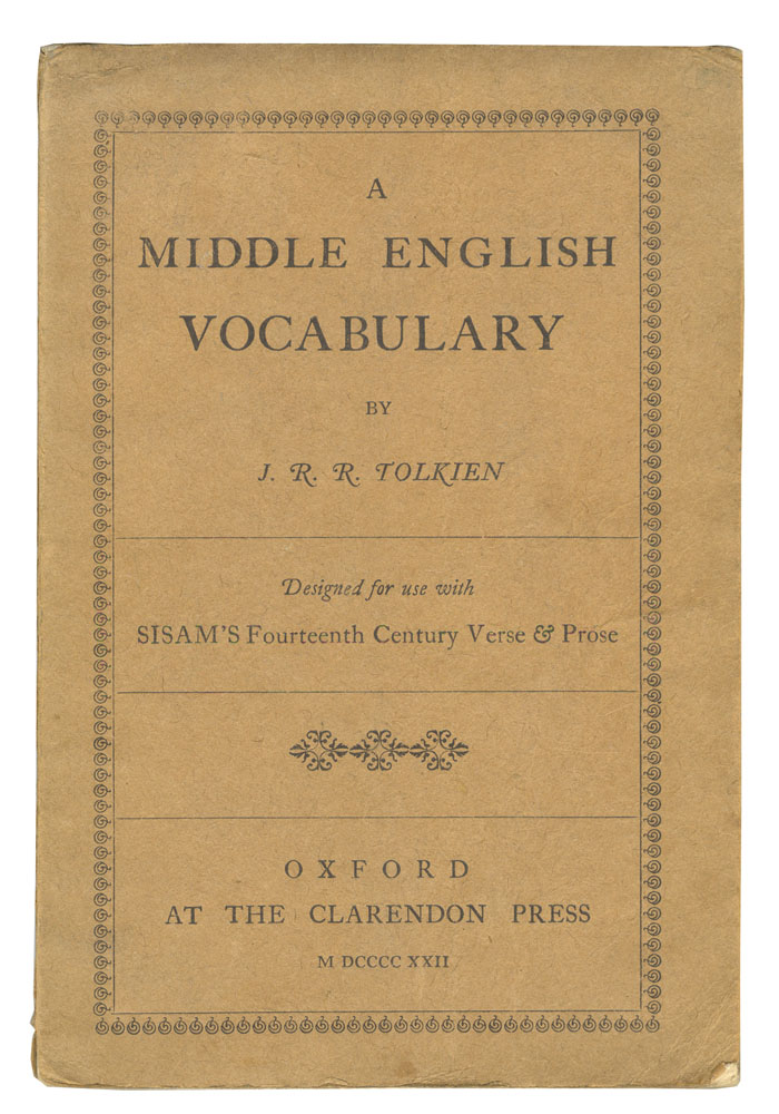 A Middle English Vocabulary - , 