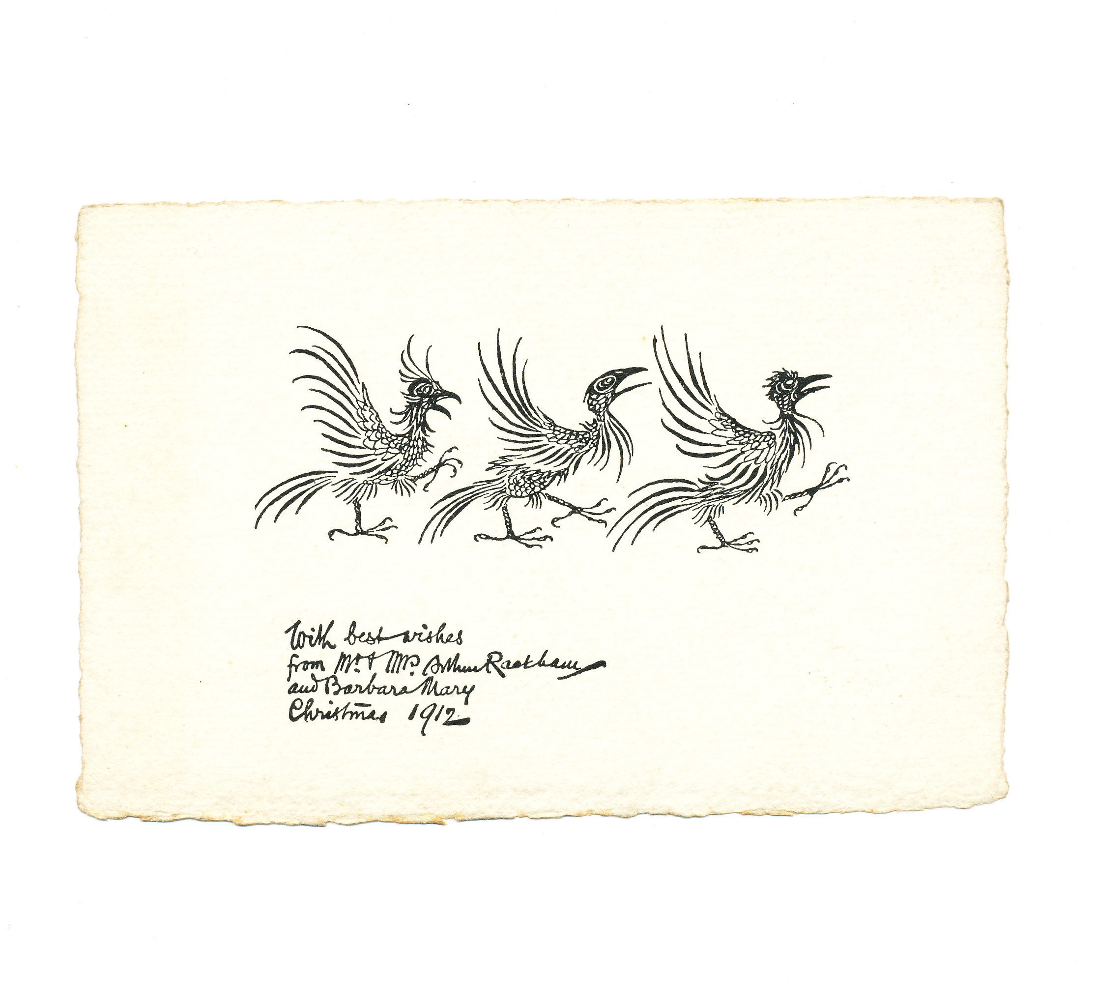 Rackham Family Christmas Card - , 