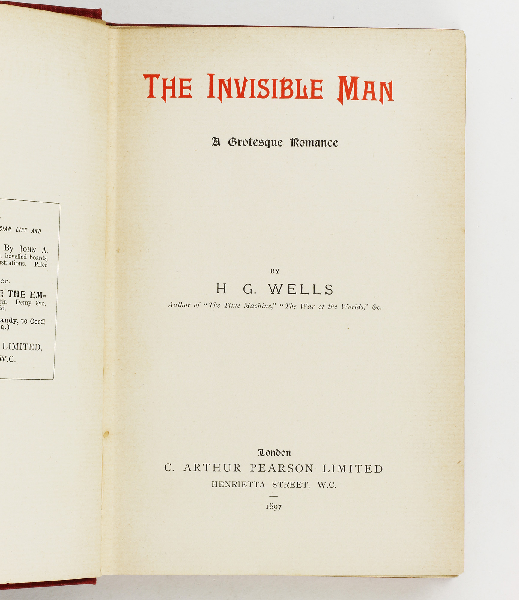 the invisible man book hg wells the invisible man book hg wells