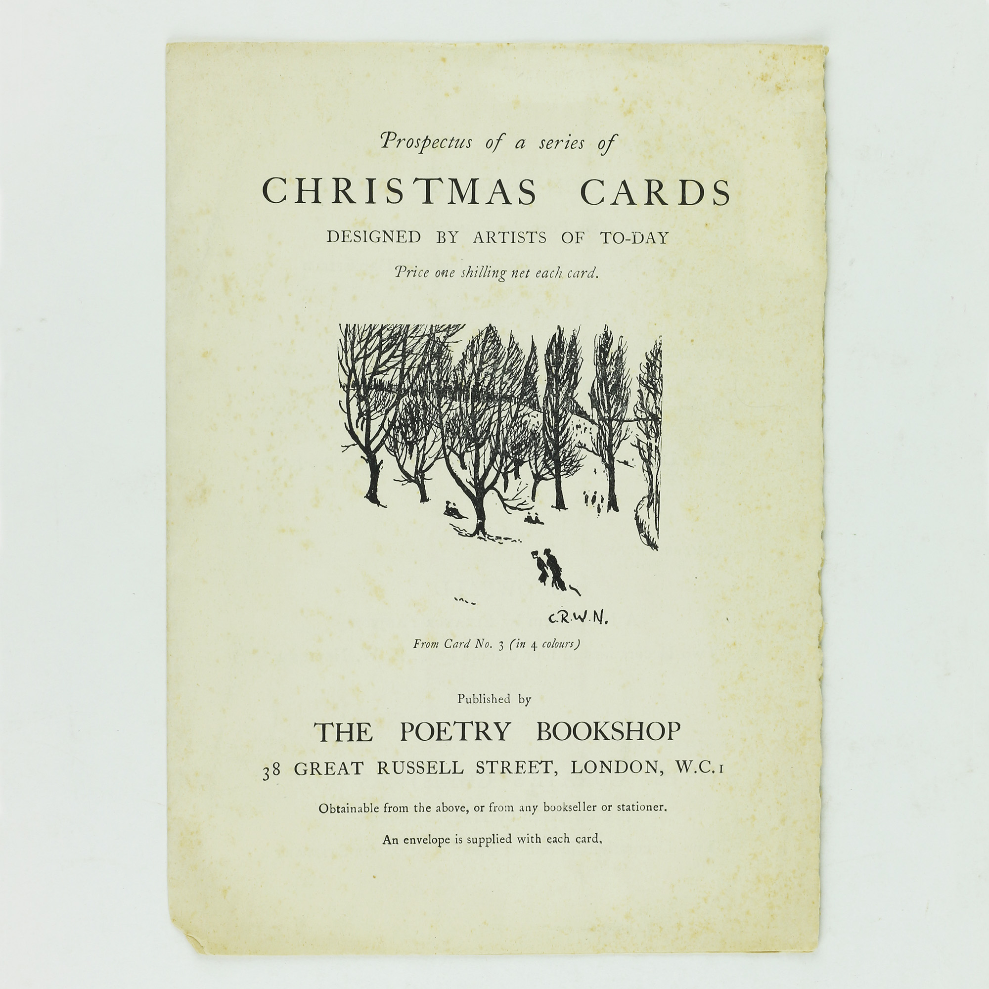Prospectus of a Series of Christmas Cards - , 