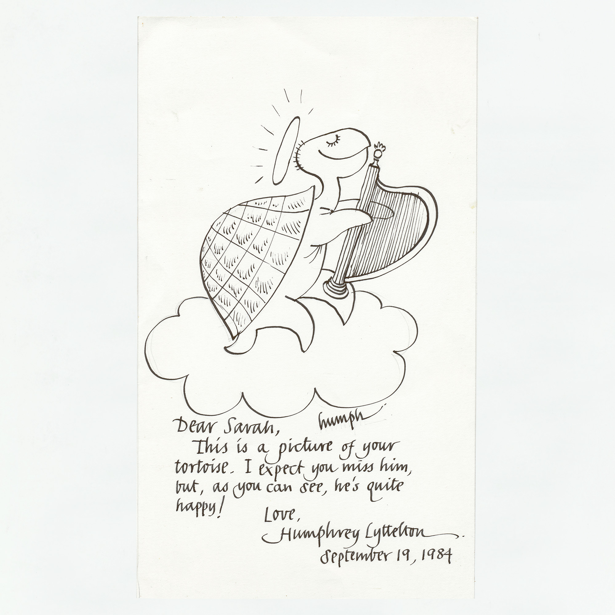 Original Letter and Cartoon - , 