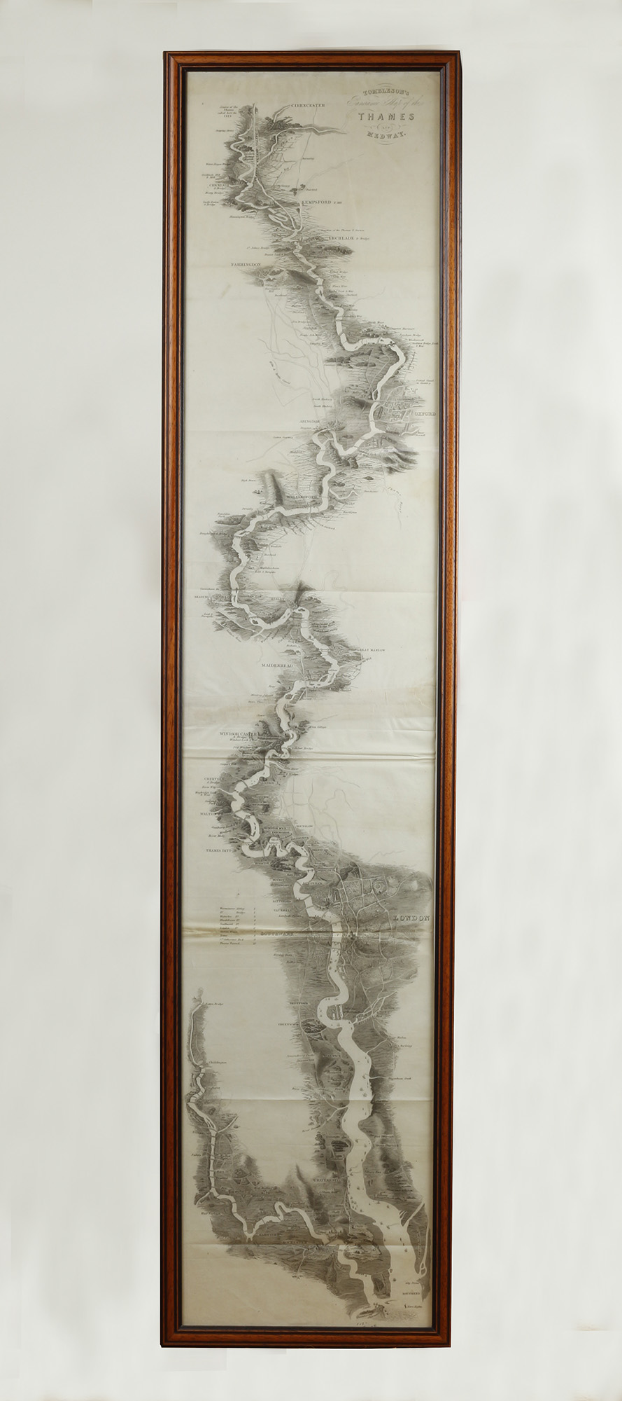 Tombleson's Panoramic Map of the Thames and Medway - , 