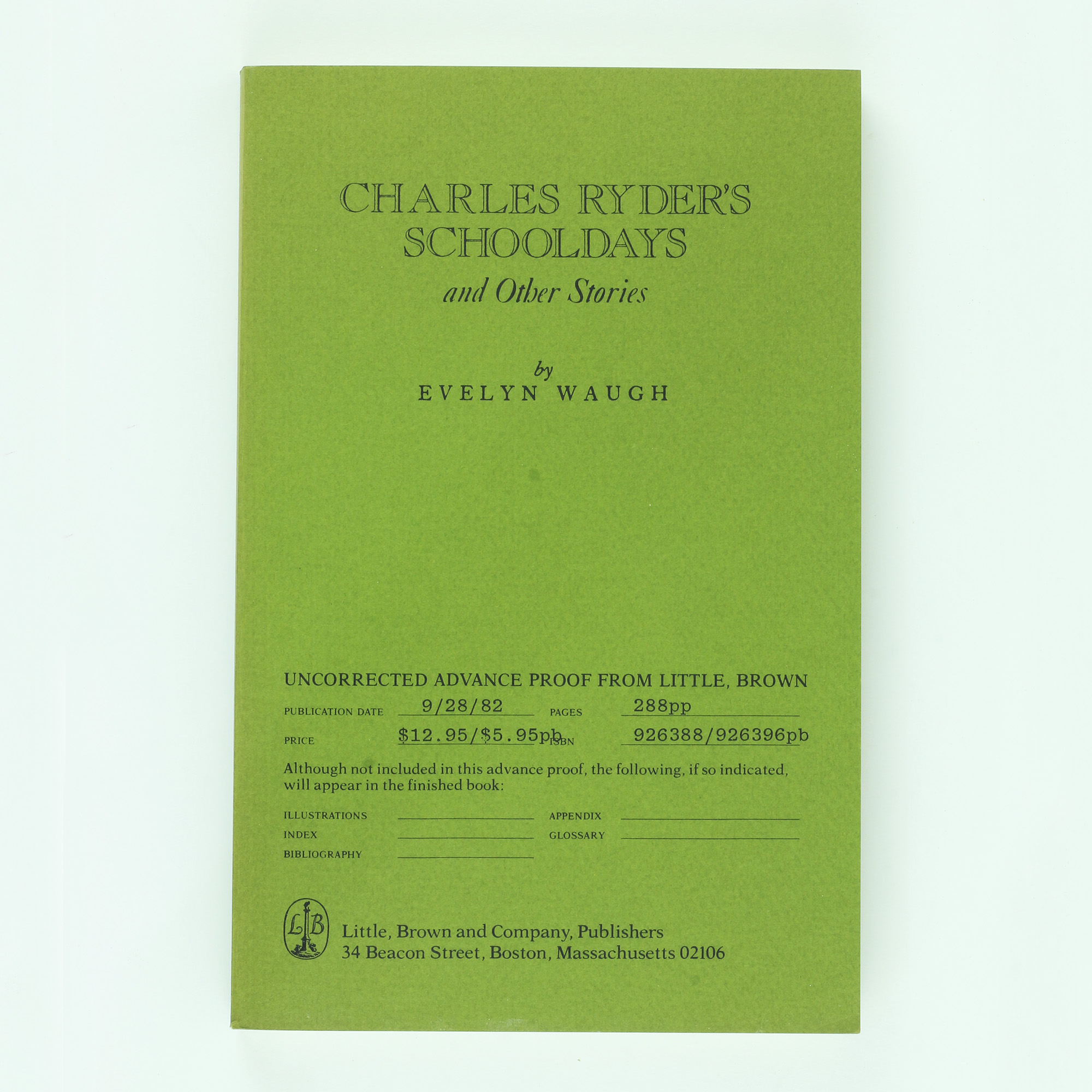 Charles Ryder's Schooldays - , 