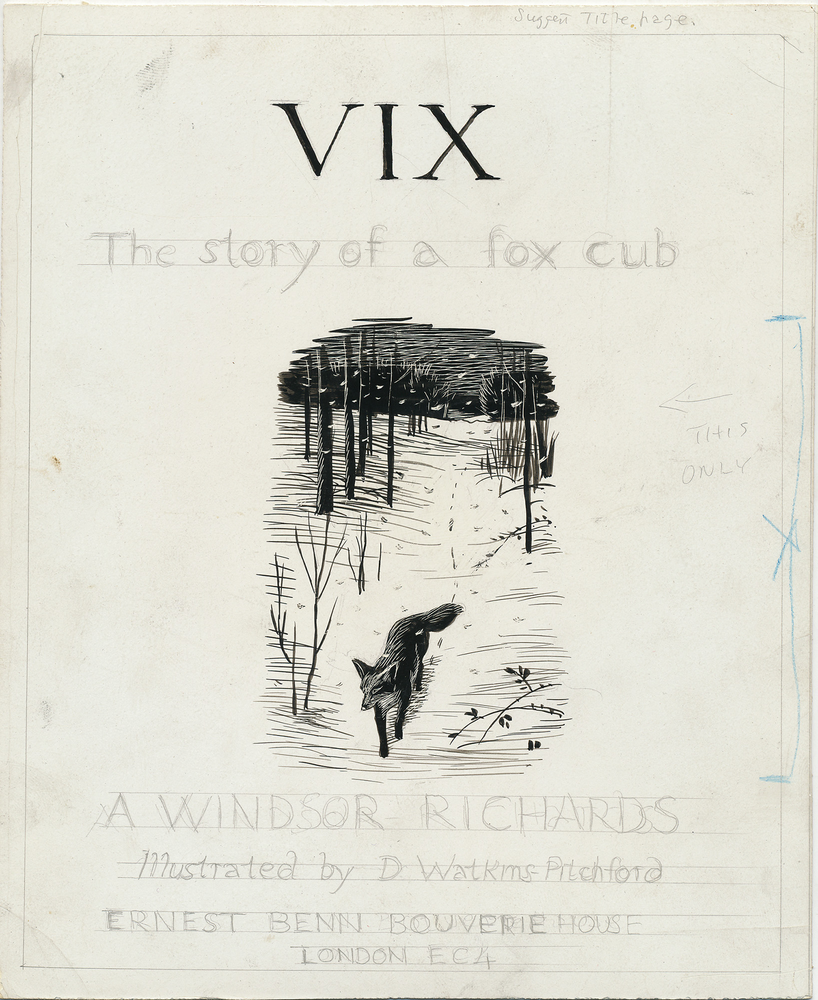 Original Drawing: Vix - the Story of a Fox Cub - , 