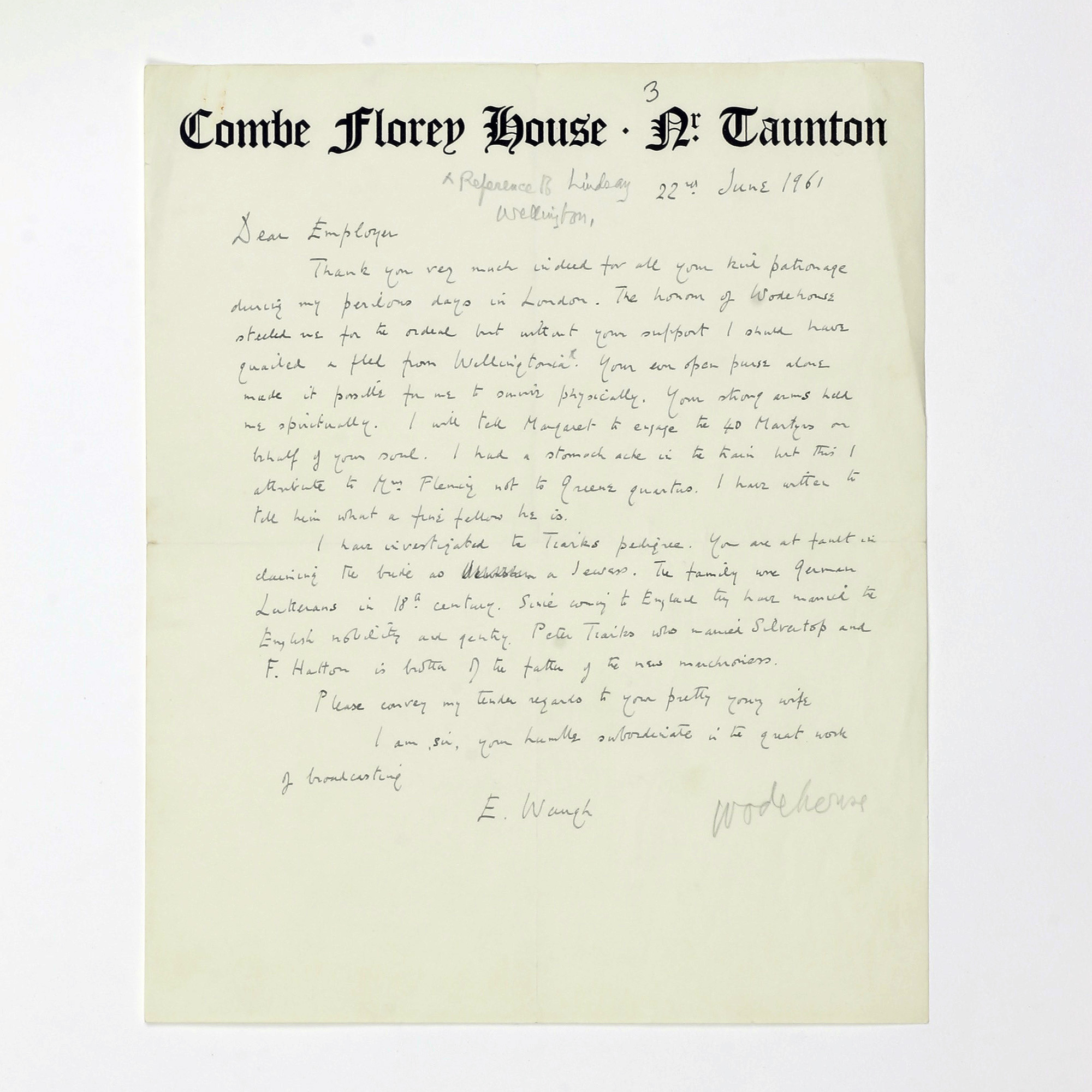 Autograph Letter, Signed - , 