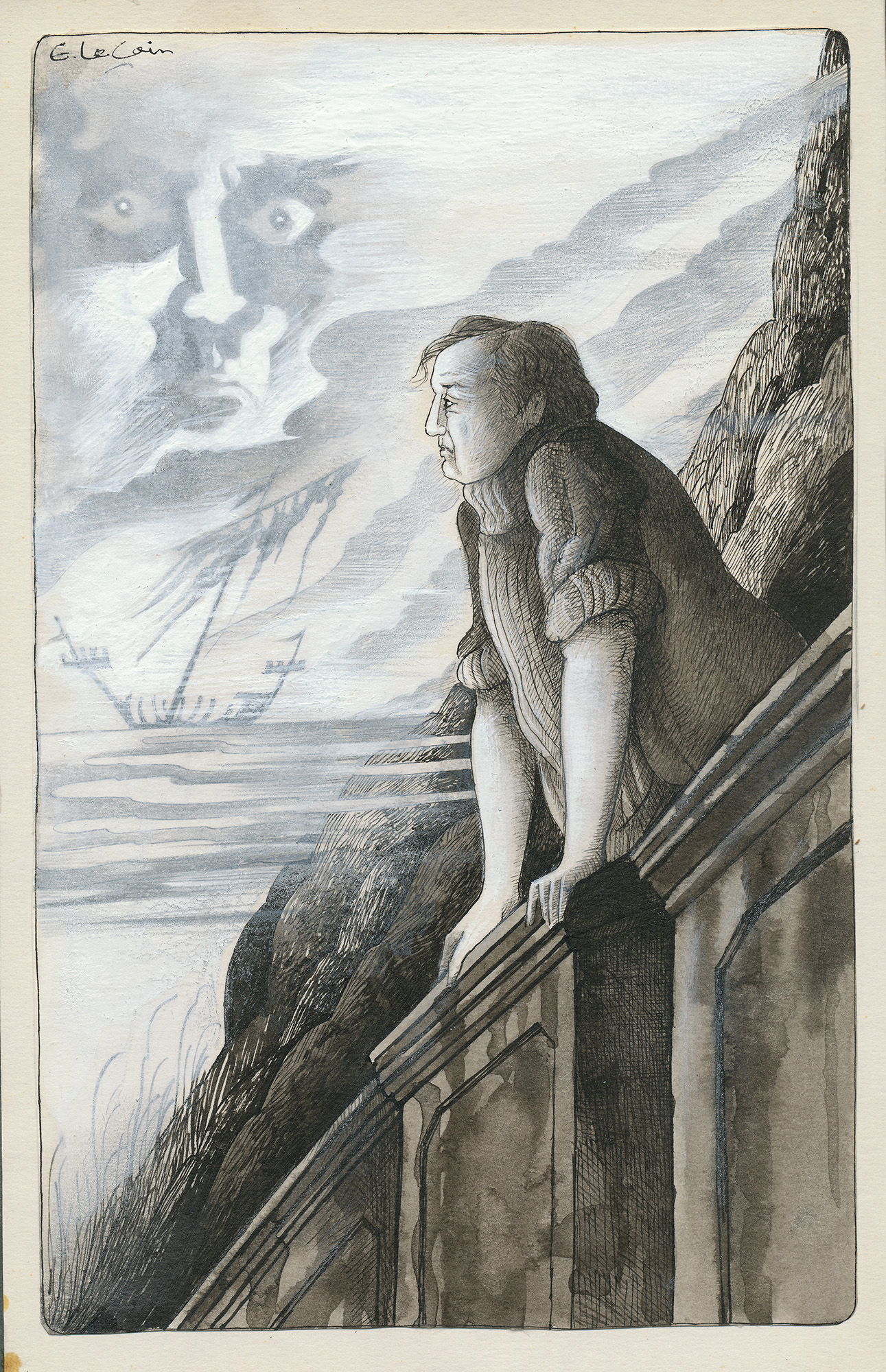 The Bridge That Spanned the Railway-Line and Gave a View of the Valley - , 