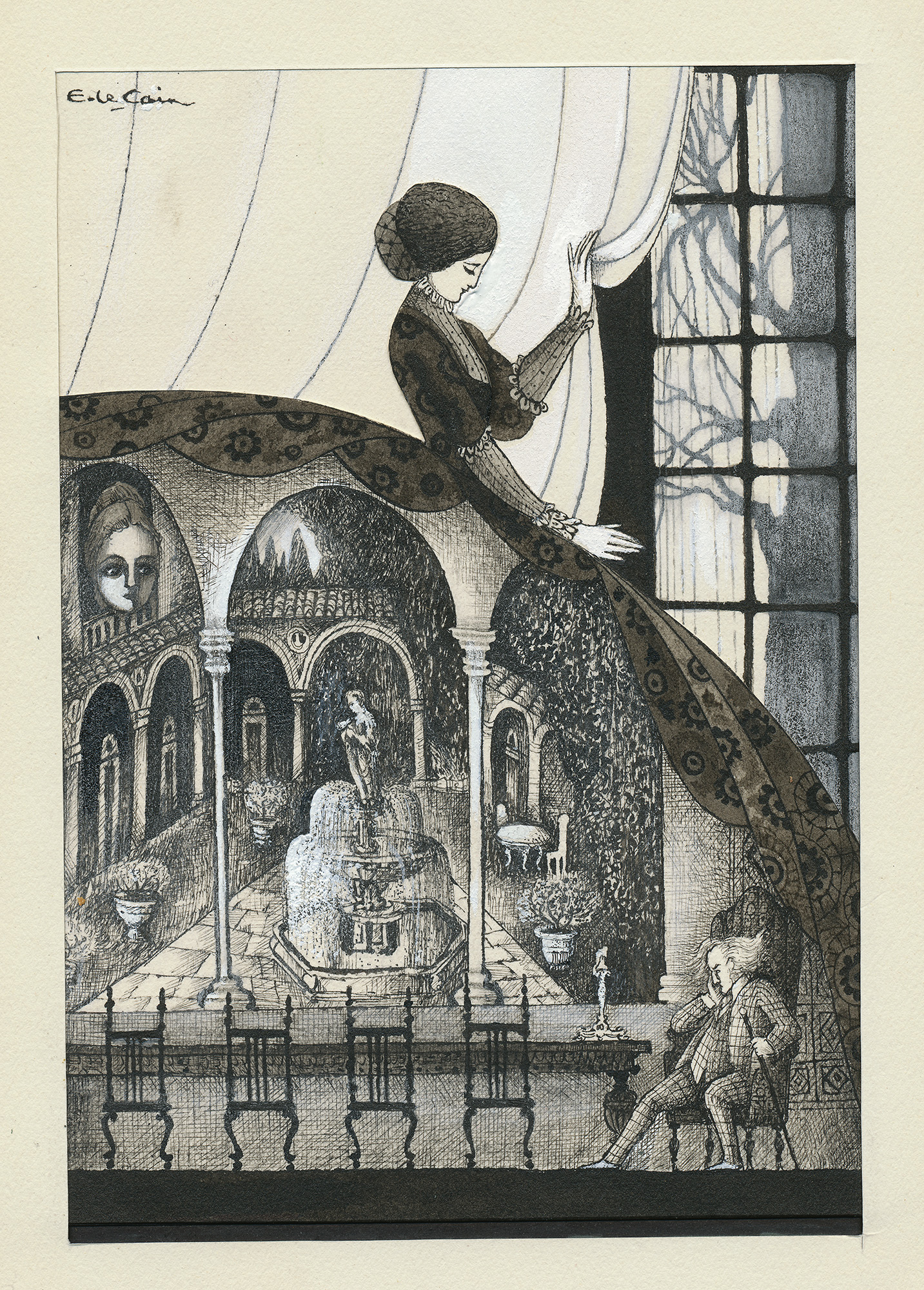 A Signed Original Illustration: My Cousin Rachel - , 