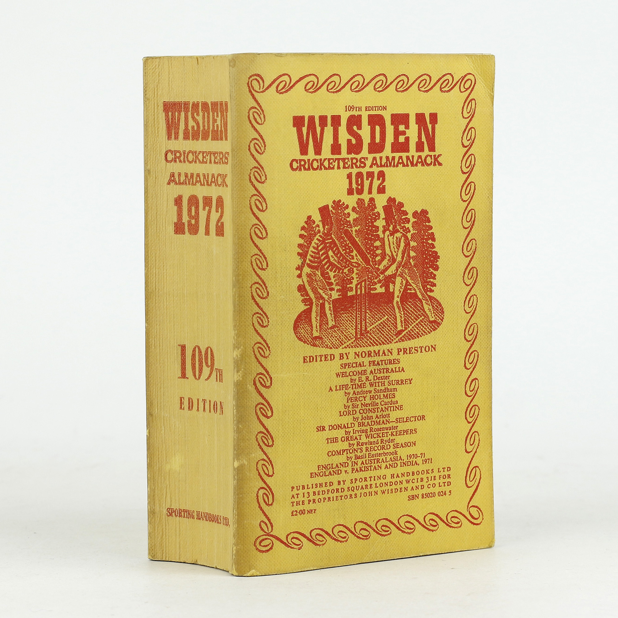 Wisden's Cricketers' Almanack 1972 - , 