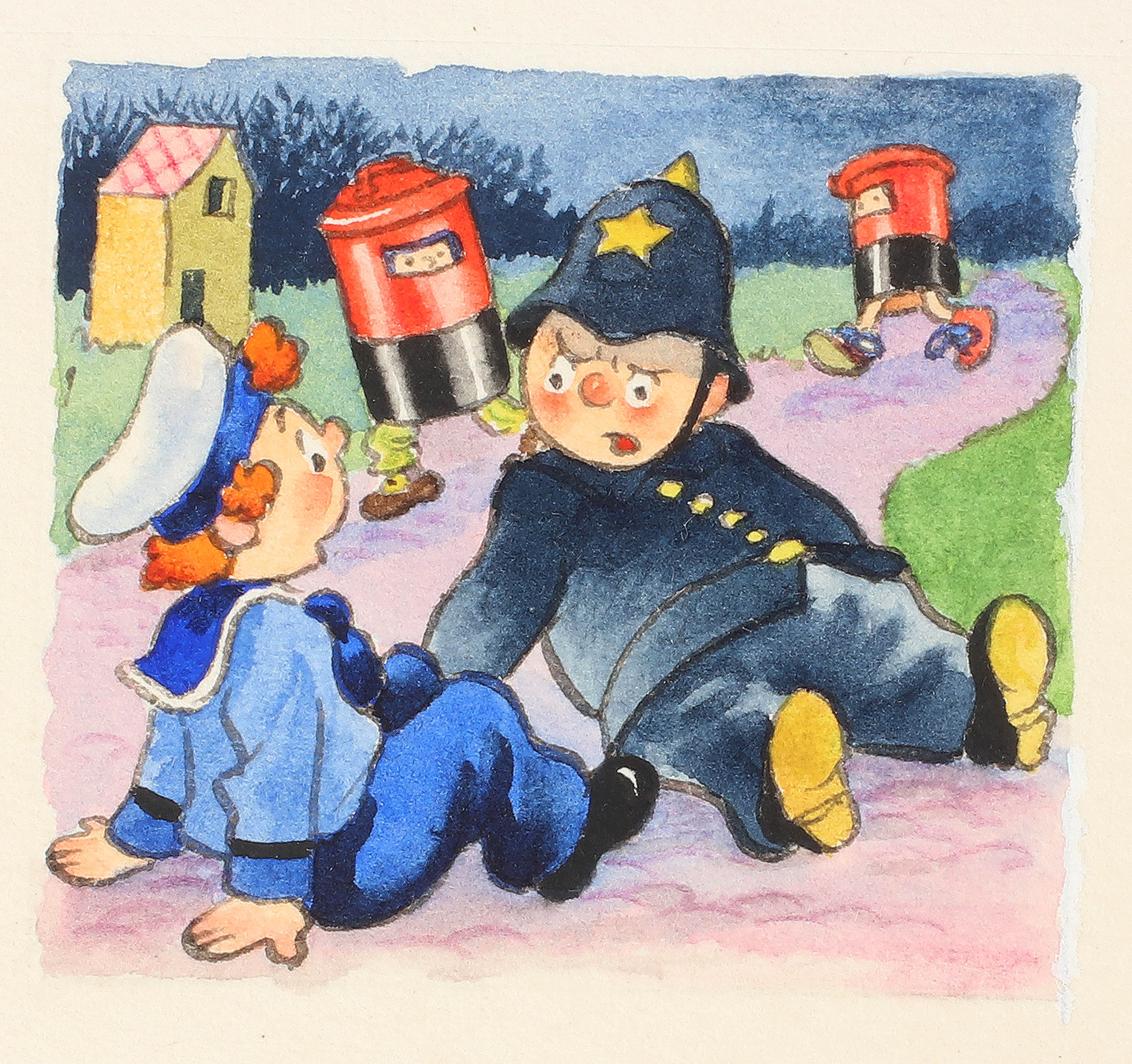 Am I Going Mad- or Can I See Two Post-Boxes Running About? - , 