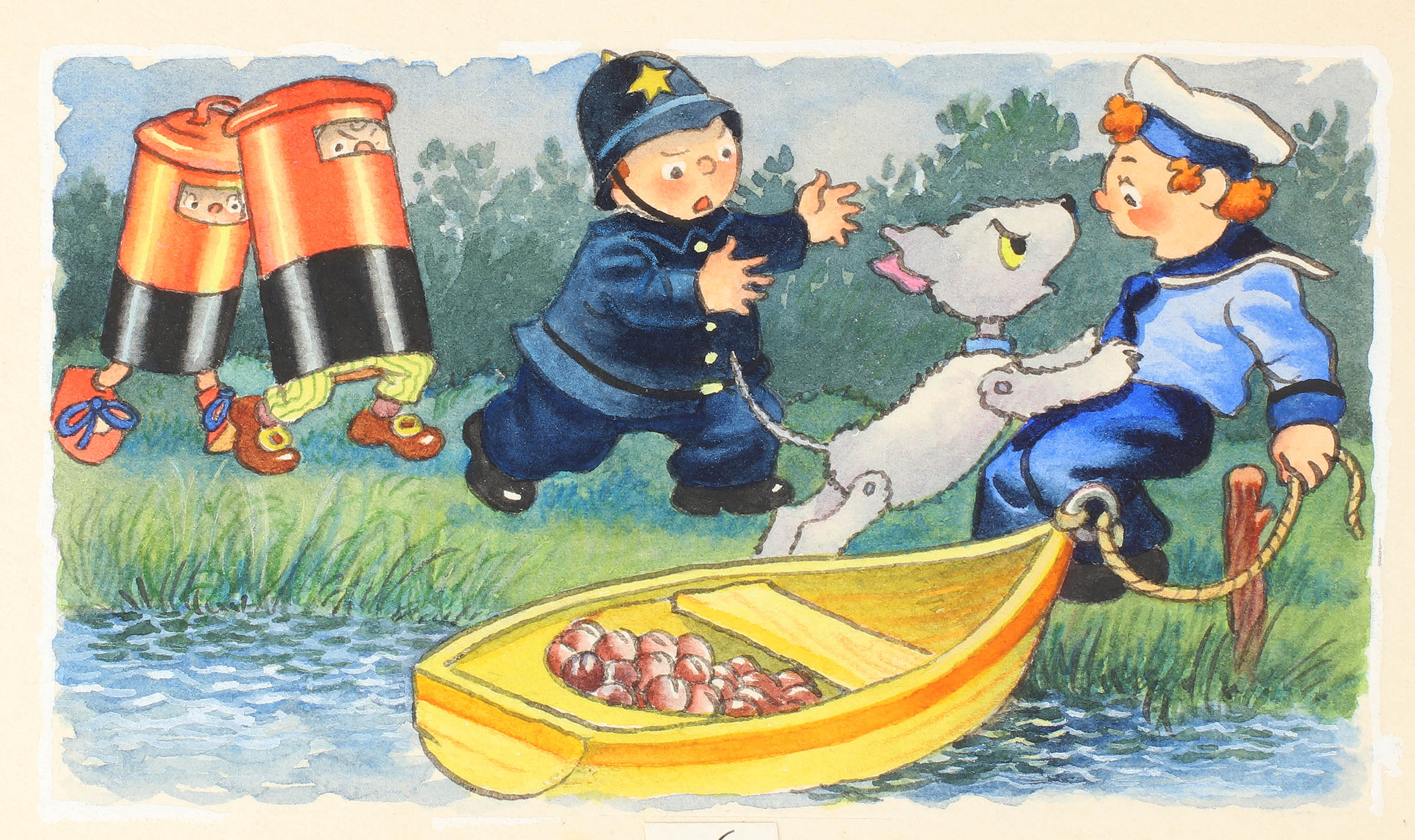 Bumpy-Dog Catches the Thief - , 