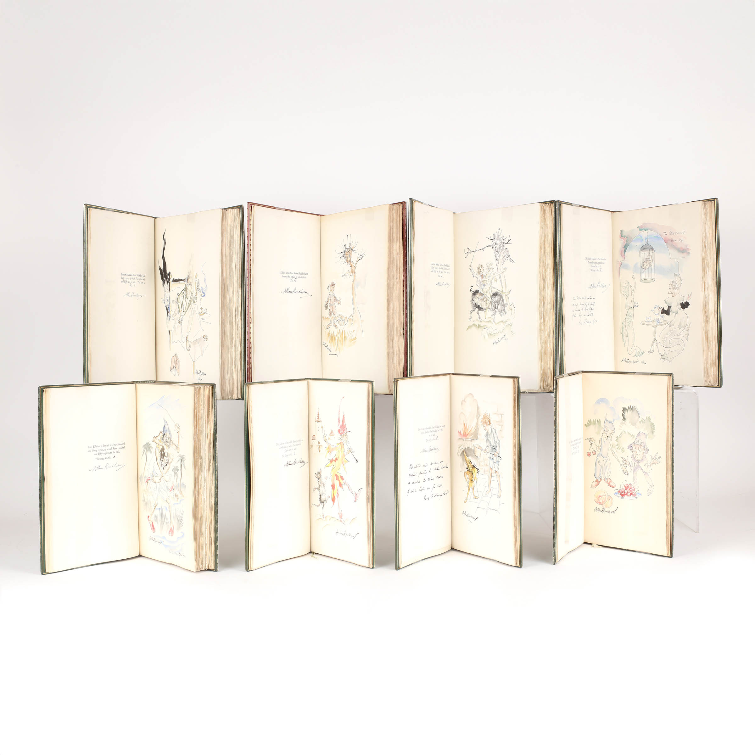 Arthur Rackham Watercolours A Complete Set of Special Deluxe Editions With Original Watercolours by ...