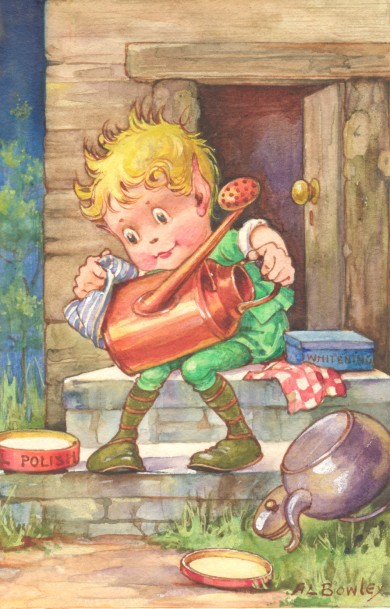 Original Ink and Watercolour - , 