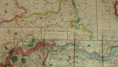 Bacon's Map of the River Thames - , 