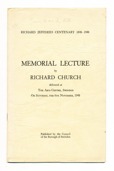 Richard Jefferies Centenary 1848-1948 - , 
