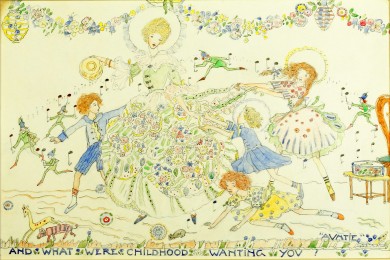 An Original Watercolour on Vellum "Auntie" - , 