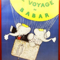 額装品/Le Voyage de Babar 1986（ジャン ド ブリュノフ） Babar 1986年（ジャン ド ブリュノフ） ポスター販売のアズ