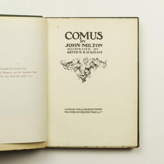 Comus by RACKHAM, Arthur - Jonkers Rare Books