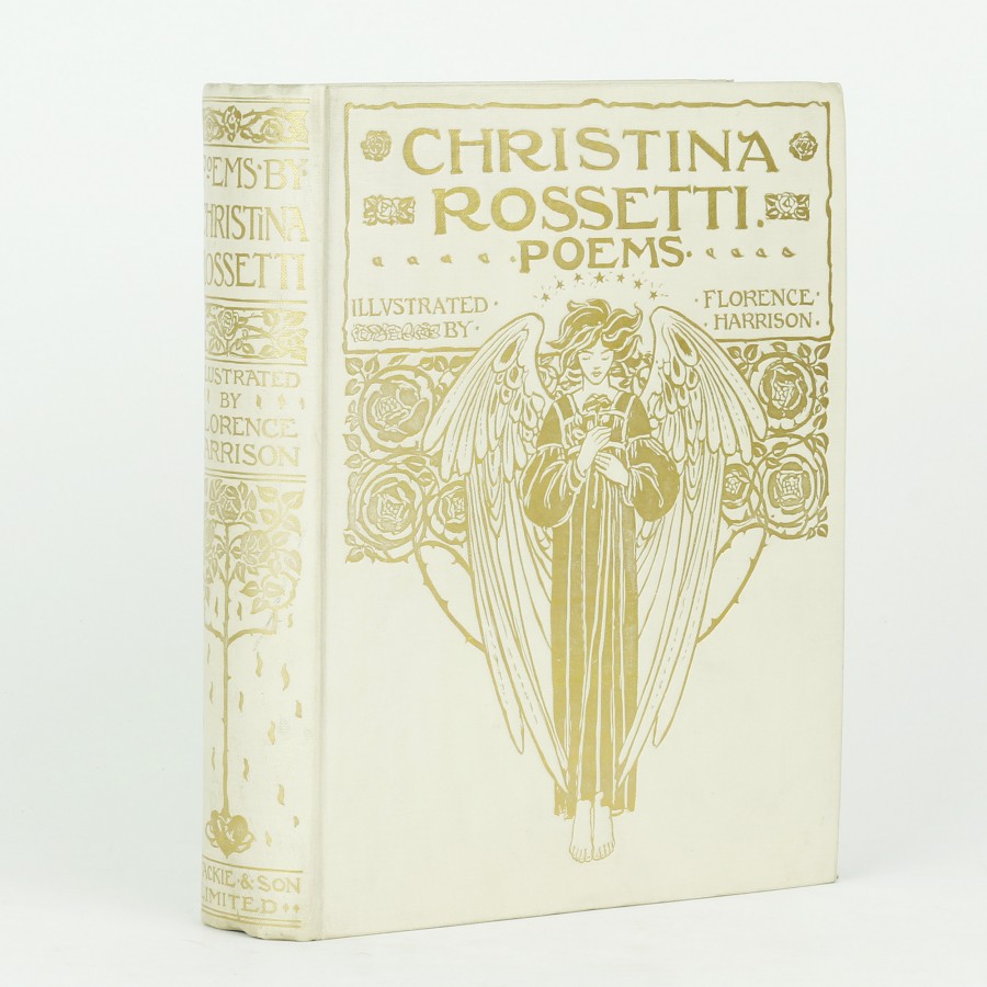 洋書 Poems - Christina G Rossetti 1891Vintage Christina Rossetti Poems by ROSSETTI, Christina / HARRISON