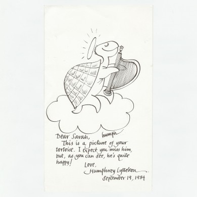 Original Letter and Cartoon - , 