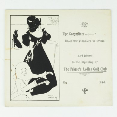 Invitation Card for Opening of the Prince's Ladies Golf Club - , 