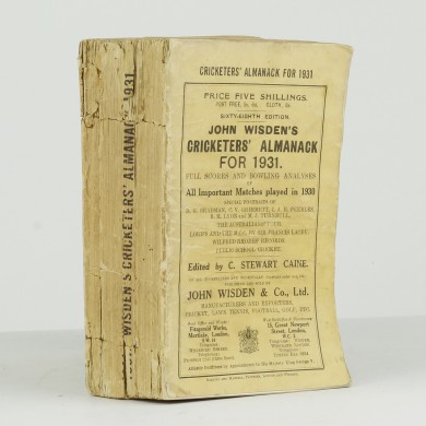 John Wisden's Cricketers' Almanack for 1931 - , 