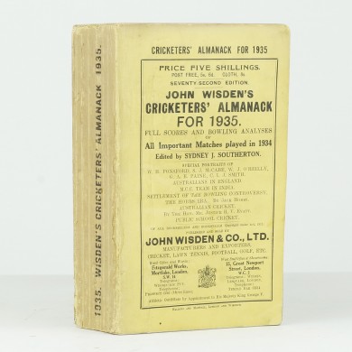 John Wisden's Cricketers' Almanack for 1935 - , 