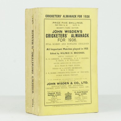 John Wisden's Cricketers' Almanack for 1936 - , 