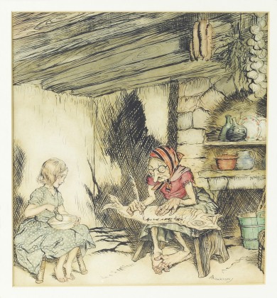 Original Ink and Watercolour for Hans Andersen's the Snow Queen - , 