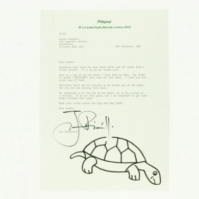 Typed Letter Signed With Original Drawing - , 