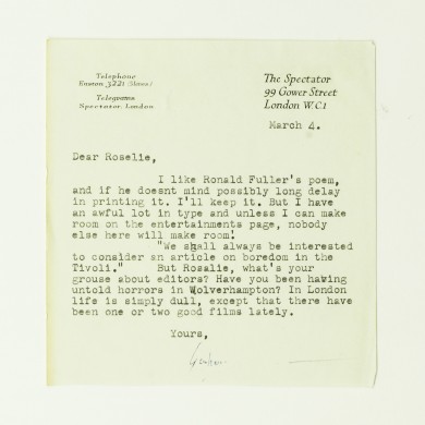 Typed Letter Signed - , 