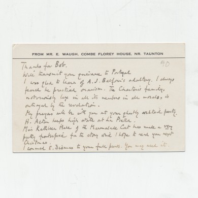 Autograph Card, Signed - , 