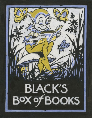 Original Ink and Watercolour for Black's Box of Books - , 