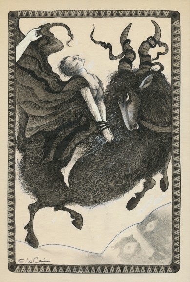 On a Great Black Sheep, His Beribboned With Crepe. - , 