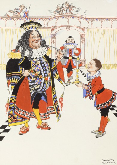 Original Ink and Watercolour: Old King Cole - , 