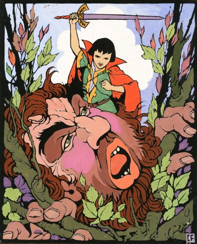 Original Ink and Watercolour for Jack the Giant Killer - , 