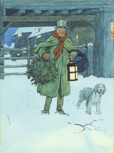 Original Watercolour for "Old Christmas" - , 