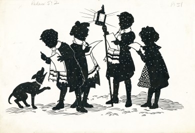 An Original Drawing: Carol Singers - , 