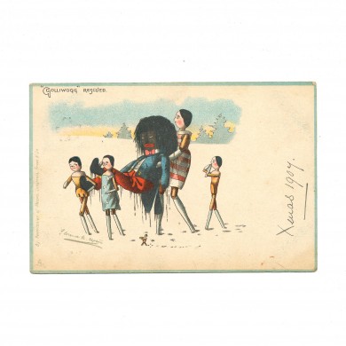 Postcard - "Golliwogg" Rescued - , 