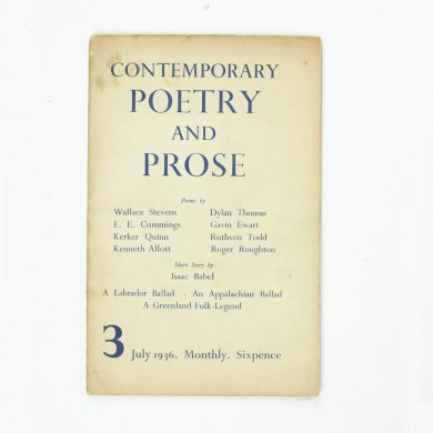 Contemporary Poetry and Prose - , 