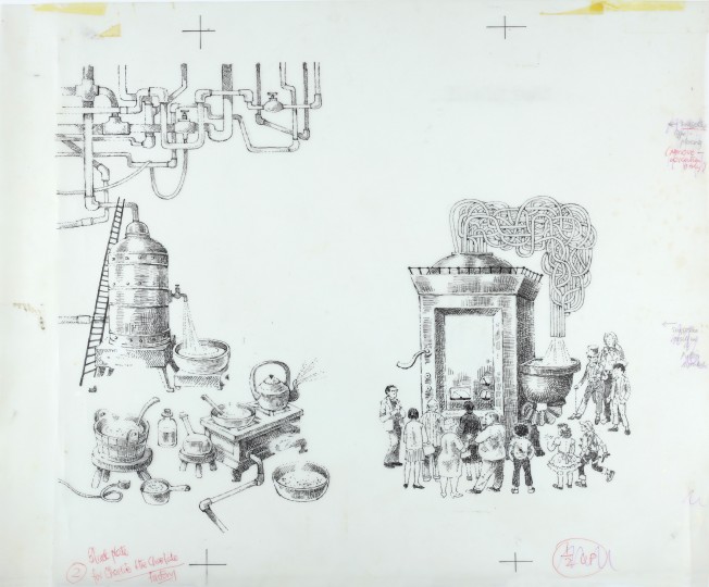Original Artwork For Charlie And The Chocolate Factory By JAQUES original-artwork-for-charlie-and-the-chocolate-factory-by-jaques