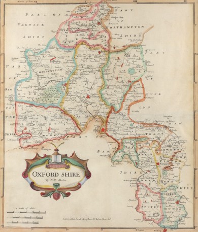 Map of Oxford Shire - , 