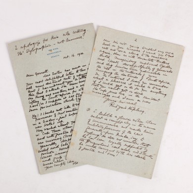 Autograph Letter Signed to Edmund Garrett - , 