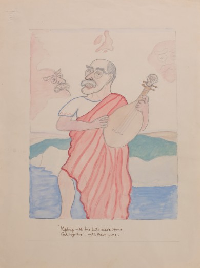 Kipling With His Lute Made Huns Get Together With Their Guns - , 