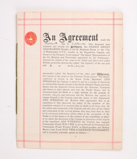 Shackleton Archive The Shackleton-Macklin Archive by SHACKLETON, Ernest H. - Jonkers Rare ...