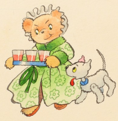 Tessie-Bear, Looking Perfectly Sweet in Her Dressing Gown - , 