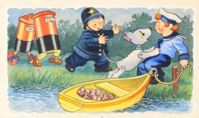 Bumpy-Dog Catches the Thief - , 